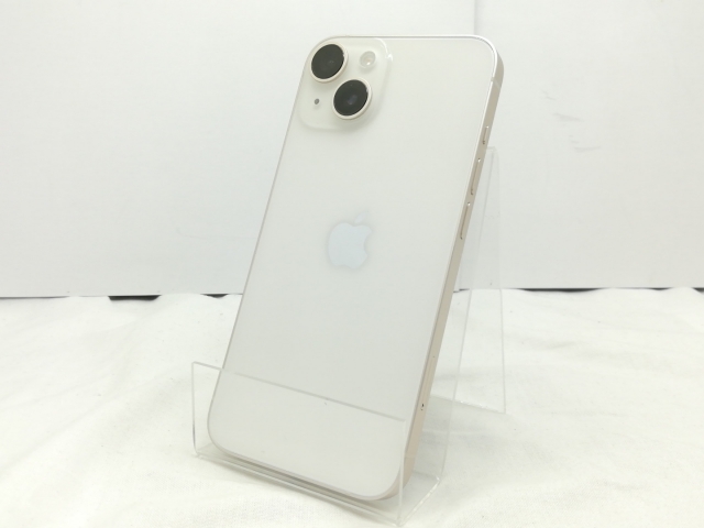 【中古】Apple SoftBank 【SIMフリー】 iPhone 14 128GB スターライト MPUQ3J/A【スマーク伊勢崎】保証期間１ヶ月【ランクB】