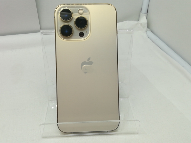 【中古】Apple docomo 【SIMフリー】 iPhone 13 Pro 128GB ゴールド MLUH3J/A【川崎】保証期間１ヶ月【ランクC】_1