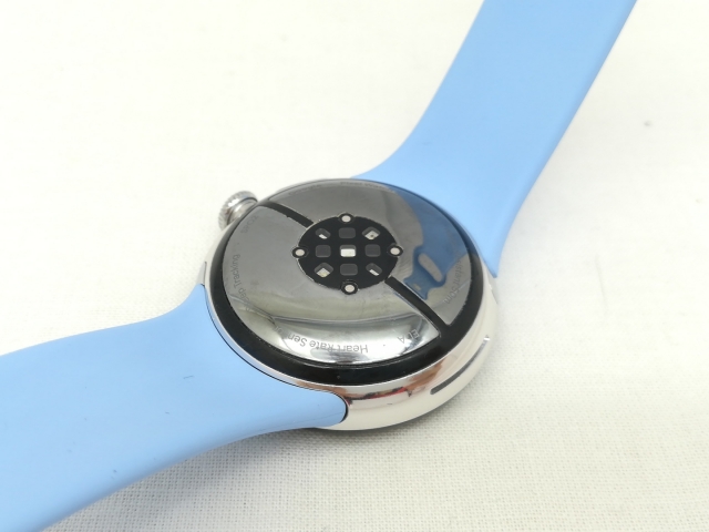 【中古】Google Pixel Watch2 Bluetooth/Wi-Fiモデル PolishedSilverアルミケース/Bayアクティブバンド【川崎】保証期間１ヶ月【ランクC】_2