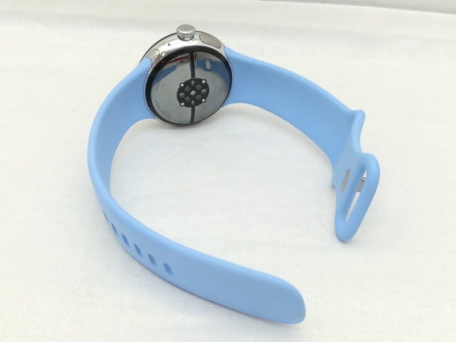 【中古】Google Pixel Watch2 Bluetooth/Wi-Fiモデル PolishedSilverアルミケース/Bayアクティブバンド【川崎】保証期間１ヶ月【ランクC】_4