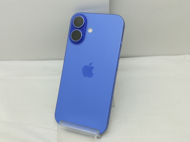 【中古】Apple SoftBank 【SIMフリー】 iPhone 16 128GB ウルトラマリン MYDU3J/A【川崎】保証期間１ヶ月【ランクB】