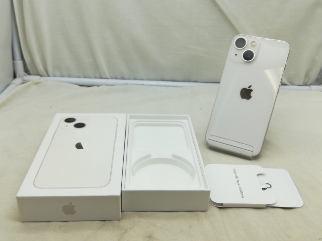 【中古】Apple iPhone 13 mini 128GB スターライト （国内版SIMロックフリー） MLJE3J/A【川崎】保証期間１ヶ月【ランクC】