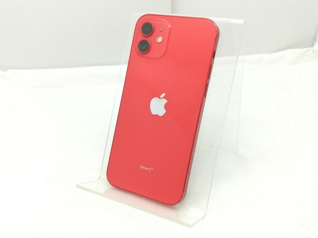 【中古】Apple 国内版 【SIMフリー】 iPhone 12 64GB (PRODUCT)RED MGHQ3J/A【川崎】保証期間１ヶ月【ランクC】
