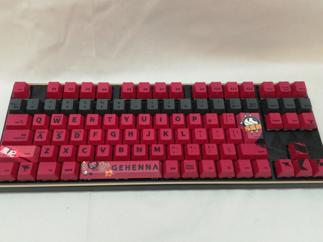 ブルーアーカイブ キーボード ゲヘナ学園モデル 日本語配列　サクラ軸 豪華セット ブルーアーカイブ キーボード ゲヘナ学園モデル 日本語配列 サクラ軸