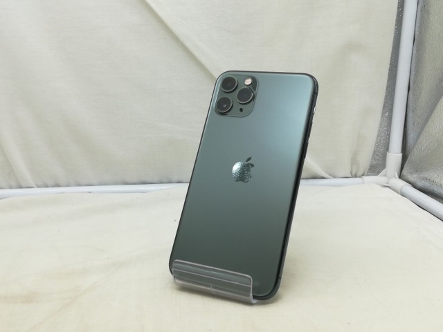 【中古】Apple iPhone 11 Pro 256GB ミッドナイトグリーン （国内版SIMロックフリー） MWCC2J/A【川崎】保証期間１ヶ月【ランクA】