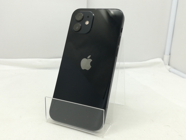 【中古】Apple SoftBank 【SIMロック解除済み】 iPhone 12 64GB ブラック MGHN3J/A【川崎】保証期間１ヶ月【ランクC】