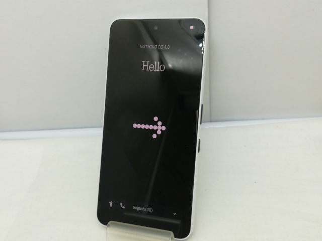 【中古】NOTHING 国内版 【SIMフリー】 Nothing Phone (3a) ホワイト 8GB 128GB【川崎】保証期間１ヶ月【ランクA】_1