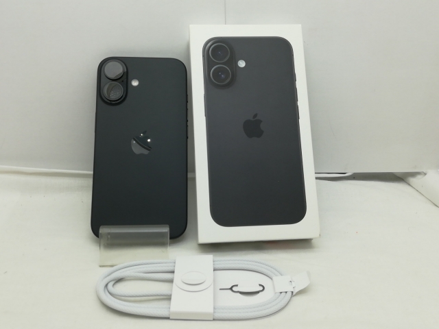 【中古】Apple 国内版 【SIMフリー】 iPhone 16 128GB ブラック MYDQ3J/A【秋葉5号】保証期間１ヶ月【ランクB】_7