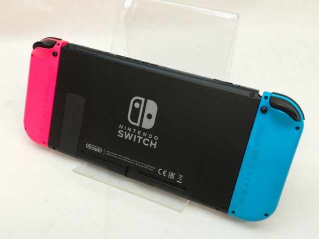 中古】Nintendo Switch 本体 Joy-Con(L) ネオンブルー/(R