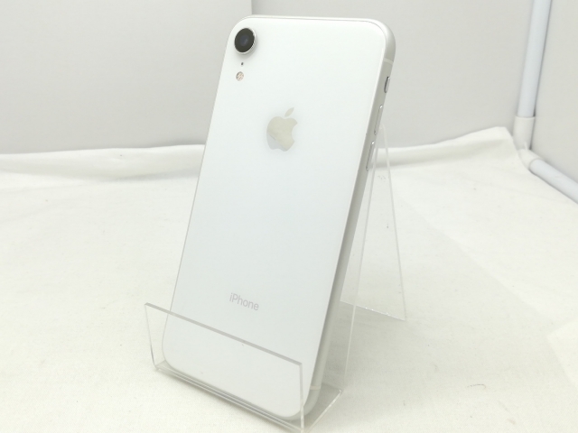 【中古】Apple 国内版 【SIMフリー】 iPhone XR 128GB ホワイト MT0J2J/A【川崎】保証期間１週間【ランクC】