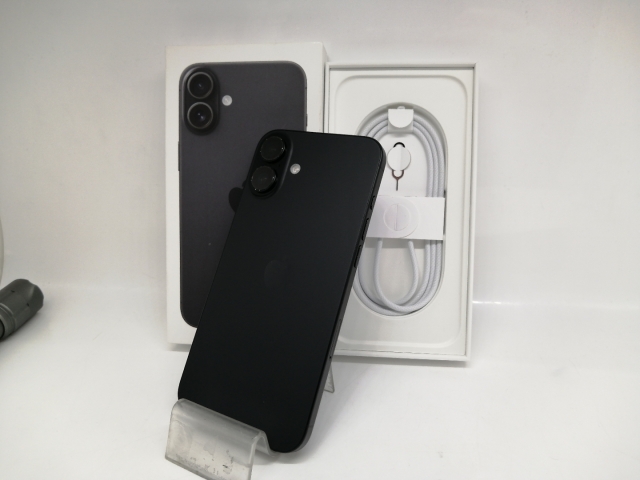 【中古】Apple 国内版 【SIMフリー】 iPhone 16 Plus 256GB ブラック MXVG3J/A【秋葉本店】保証期間１ヶ月【ランクA】