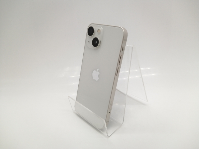 【中古】Apple docomo 【SIMフリー】 iPhone 13 mini 128GB スターライト MLJE3J/A【秋葉5号】保証期間１ヶ月【ランクB】