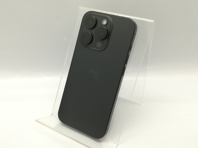 【中古】Apple au 【SIMフリー】 iPhone 15 Pro 512GB ブラックチタニウム MTUH3J/A【秋葉4号】保証期間１ヶ月【ランクA】