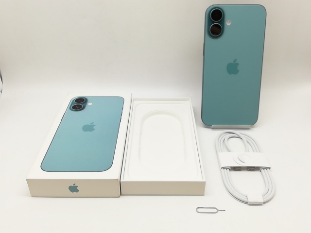【中古】Apple au 【SIMフリー】 iPhone 16 Plus 256GB ティール MXVL3J/A【川崎】保証期間１ヶ月【ランクA】_7