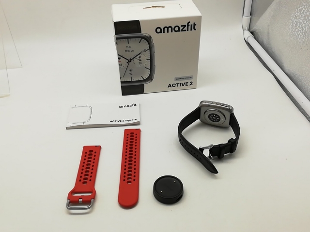 【中古】Zepp Health Amazfit Active 2 Square [ブラックレザー]【横浜】保証期間１ヶ月【ランクA】_4