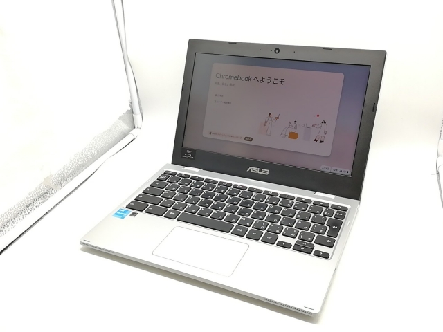 【中古】ASUS Chromebook CX1(CX1102) CX1102CKA-N00010 トランスペアレントシルバー【Celeron N5100 4G 64G(Flash) WiFi 11.6LCD】【DS秋葉】保証期間１ヶ月【ランクB】