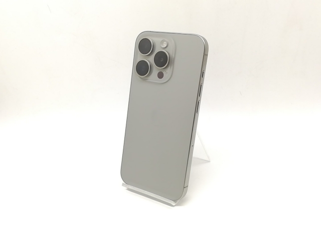 【中古】Apple 国内版 【SIMフリー】 iPhone 15 Pro 256GB ナチュラルチタニウム MTUF3J/A【横浜】保証期間１ヶ月【ランクB】