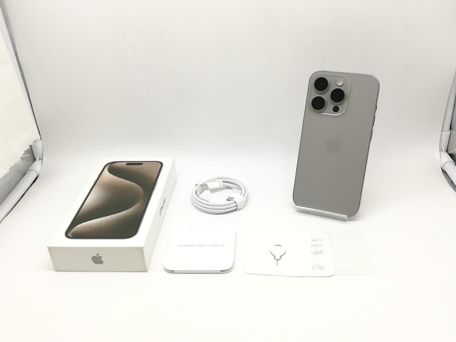 【中古】Apple 国内版 【SIMフリー】 iPhone 15 Pro 256GB ナチュラルチタニウム MTUF3J/A【横浜】保証期間１ヶ月【ランクB】_7