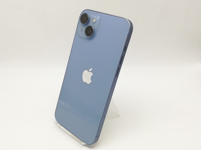 【中古】Apple 国内版 【SIMフリー】 iPhone 14 Plus 128GB ブルー MQ4H3J/A【横浜】保証期間１ヶ月【ランクB】