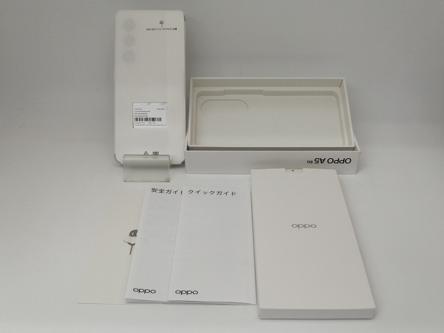 【未使用】Oppo UQmobile 【SIMフリー】 OPPO A5 5G 4GB 128GB ホワイト OPG06【戸塚】保証期間３ヶ月_3