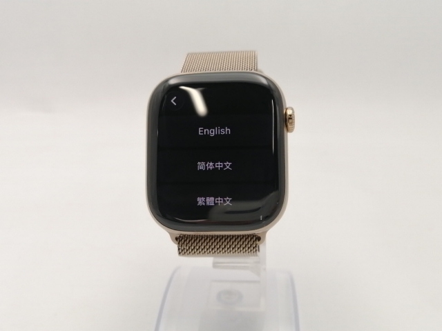 【中古】Apple Apple Watch Series11 46mm Cellular ゴールドチタニウムケース/ゴールドミラネーゼループ (M/L) MFD84J/A【ECセンター】保証期間１ヶ月【ランクA】