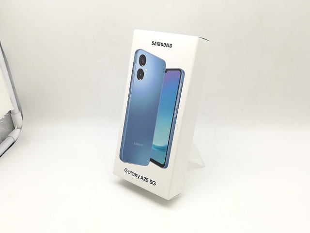 【未使用】SAMSUNG au 【SIMフリー】 Galaxy A25 5G ブルー 4GB 64GB SCG33【横浜】保証期間３ヶ月