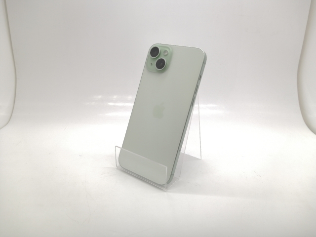 【中古】Apple 国内版 【SIMフリー】 iPhone 15 Plus 128GB グリーン MU0E3J/A【秋葉5号】保証期間１ヶ月【ランクA】