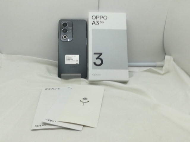 中古】Oppo 国内版 【SIMフリー】 OPPO A3 5G 4GB 128GB ブラック
