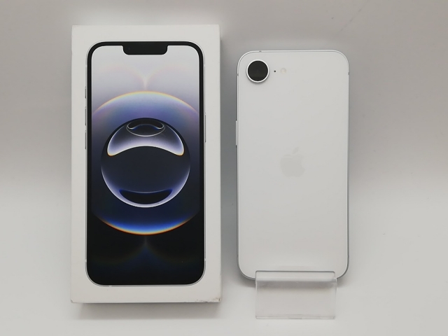 【未使用】Apple UQmobile 【SIMフリー】 iPhone 16e 128GB ホワイト MD1R4J/A【府中ル・シーニュ】保証期間３ヶ月_1