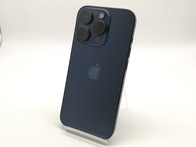 【中古】Apple 国内版 【SIMフリー】 iPhone 15 Pro 256GB ブルーチタニウム MTUG3J/A【横浜】保証期間１ヶ月【ランクB】