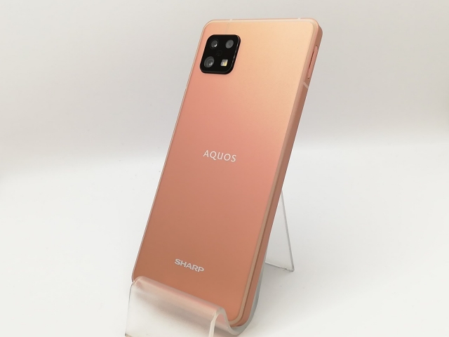 【中古】SHARP 楽天モバイル 【SIMフリー】 AQUOS sense6s ライトカッパー 4GB 64GB SH-RM19s【戸塚】保証期間１ヶ月【ランクB】