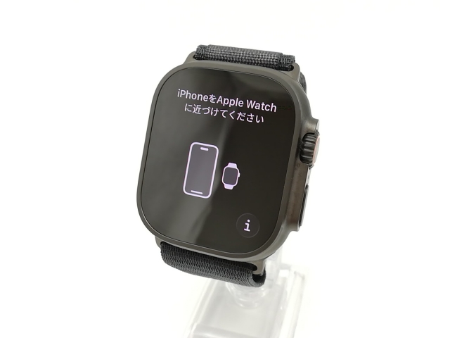 【中古】Apple Apple Watch Ultra3 49mm Cellular ブラックチタニウムケース/ブラックアルパインループM MF0V4J/A【ECセンター】保証期間１ヶ月【ランクA】
