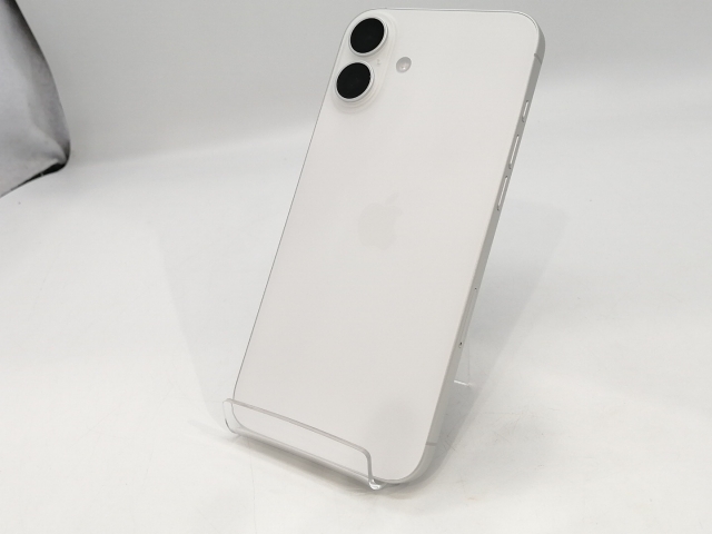 【中古】Apple 国内版 【SIMフリー】 iPhone 16 Plus 128GB ホワイト MXVC3J/A【浜松駅前】保証期間１ヶ月【ランクA】