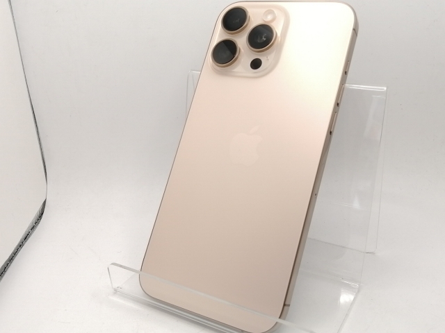 【中古】Apple docomo 【SIMフリー】 iPhone 16 Pro Max 256GB デザートチタニウム MYWJ3J/A【千葉】保証期間１ヶ月【ランクA】