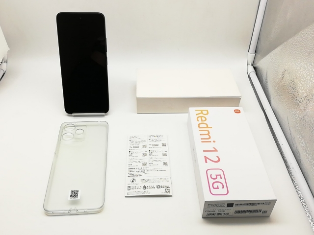 【中古】Xiaomi UQmobile 【SIMフリー】 Redmi 12 5G 4GB 128GB ミッドナイトブラック XIG03【横浜】保証期間１ヶ月【ランクA】_7