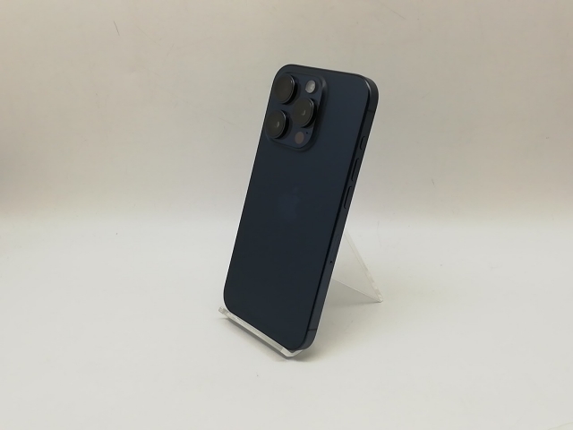 【中古】Apple docomo 【SIMフリー】 iPhone 15 Pro 128GB ブルーチタニウム MTUA3J/A【横浜】保証期間１ヶ月【ランクB】