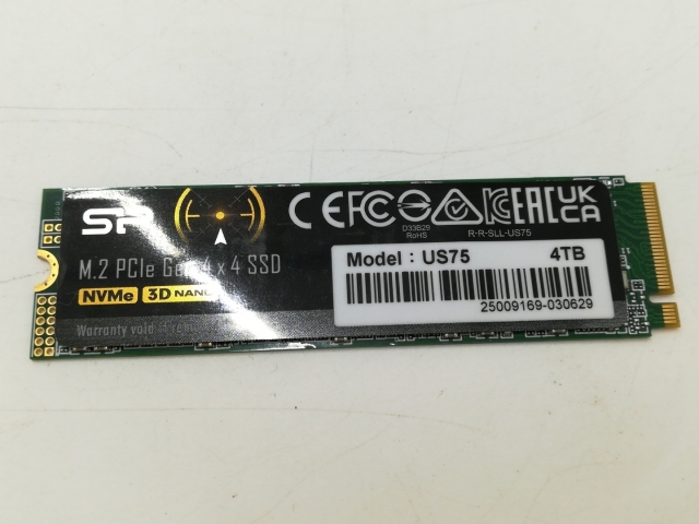 【中古】各社 4TB SSD (M.2 2280/PCIe4.0 NVMe)【札幌】保証期間１週間