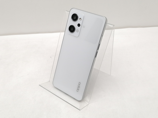 中古】Oppo 国内版 【SIMフリー】 OPPO Reno9 A ムーンホワイト 8GB 