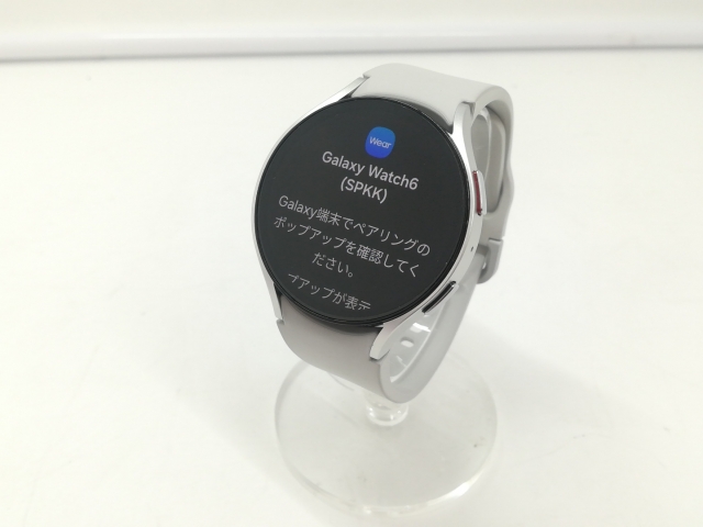 【中古】SAMSUNG Galaxy Watch6 44mm Wi-Fi/Bluetoothモデル SM-R940NZSAXJP シルバー【札幌】保証期間１ヶ月【ランクB】
