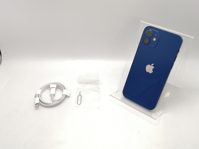 中古】Apple au 【SIMロック解除済み】 iPhone 12 64GB ブルー MGHR3J