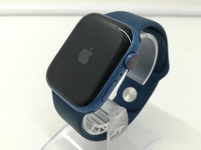 【中古】Apple Apple Watch Series7 45mm Cellular ブルーアルミ/スポーツバンド アビスブルー【札幌】保証期間１週間【ランクC】_1