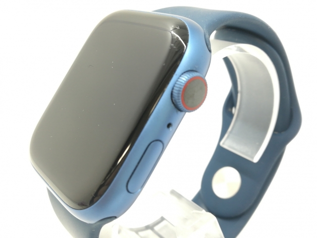 【中古】Apple Apple Watch Series7 45mm Cellular ブルーアルミ/スポーツバンド アビスブルー【札幌】保証期間１週間【ランクC】_3