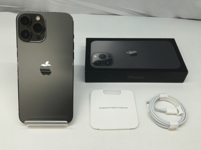 【中古】Apple 国内版 【SIMフリー】 iPhone 13 Pro Max 256GB グラファイト MLJ83J/A【高崎モントレー】保証期間１週間【ランクC】_7