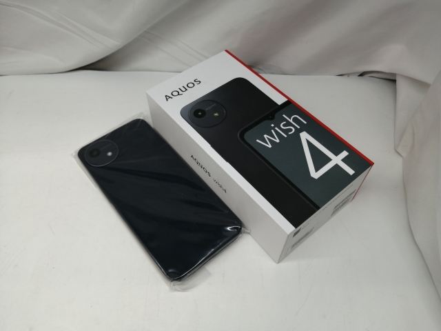 未使用】SHARP SoftBank 【SIMフリー】 AQUOS wish4 ブラック 4GB 64GB