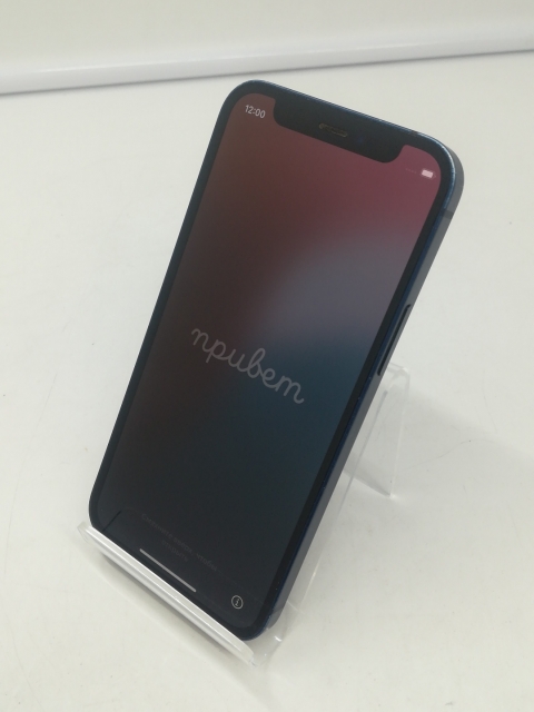 【中古】Apple au 【SIMロック解除済み】 iPhone 12 mini 128GB ブルー MGDP3J/A【札幌】保証期間１ヶ月【ランクB】_1