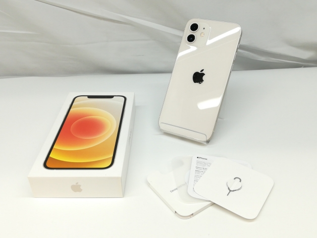 iPhone 12 ホワイト 128 GB au SIMロック解除済】iPhone 12 mini White