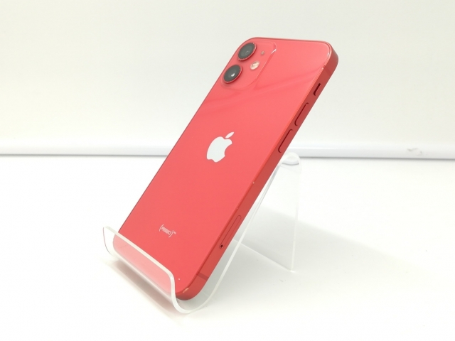 【中古】Apple au 【SIMロック解除済み】 iPhone 12 mini 128GB (PRODUCT)RED MGDN3J/A【札幌】保証期間１ヶ月【ランクB】