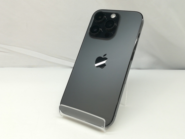 【中古】【赤ロム保証あり】Apple au 【SIMフリー】 iPhone 14 Pro 256GB スペースブラック MQ0Q3J/A【札幌】保証期間１ヶ月【ランクC】