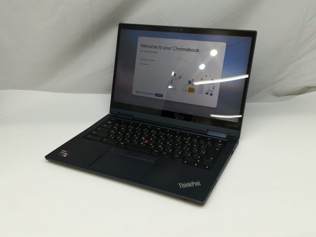 【中古】Lenovo ThinkPad C13 Yoga Chromebook Gen 1 20UX0006JP アビスブルー【R5-3500C 8G 128G(SSD) WiFi 13.3LCD (タッチパネル)】【札幌】保証期間１週間【ランクC】