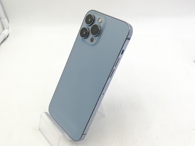 【中古】Apple docomo 【SIMフリー】 iPhone 13 Pro Max 256GB シエラブルー MLJD3J/A【仙台イービーンズ】保証期間１ヶ月【ランクB】